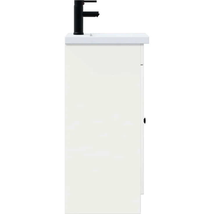 vidaXL Badezimmerschrank mit Waschbecken Hochglanz Weiß 890058 – Bild 4
