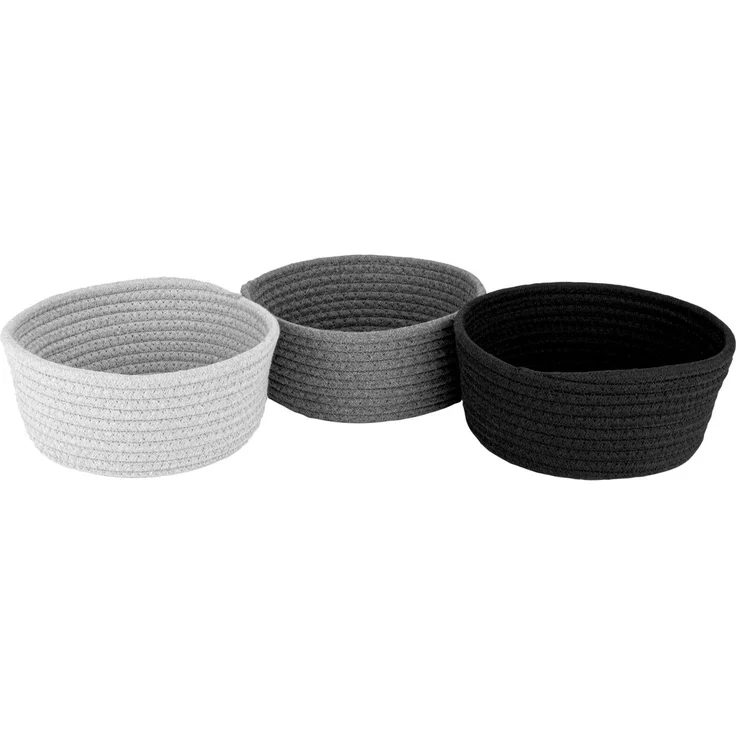 Justinus Brotkorb LIFE STYLE, Baumwolle hellgrau, 22 x 8.5 x 22 cm – Bild 2