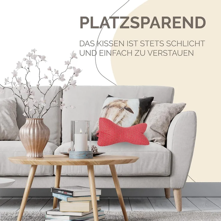 Original Dr. Berger Leseknochen 40 x 18 cm Miniherz Rot – Bild 4