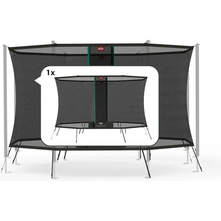 BERG Ersatzteil - Sicherheitsnetz Comfort 330 cm (11ft) Netz für Trampolin mit 8 Stangen - lose, ohne Stangen