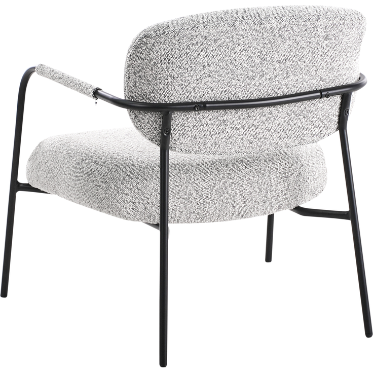 Sessel AUSVIKA Stoff Schwarz Weiß – Bild 6