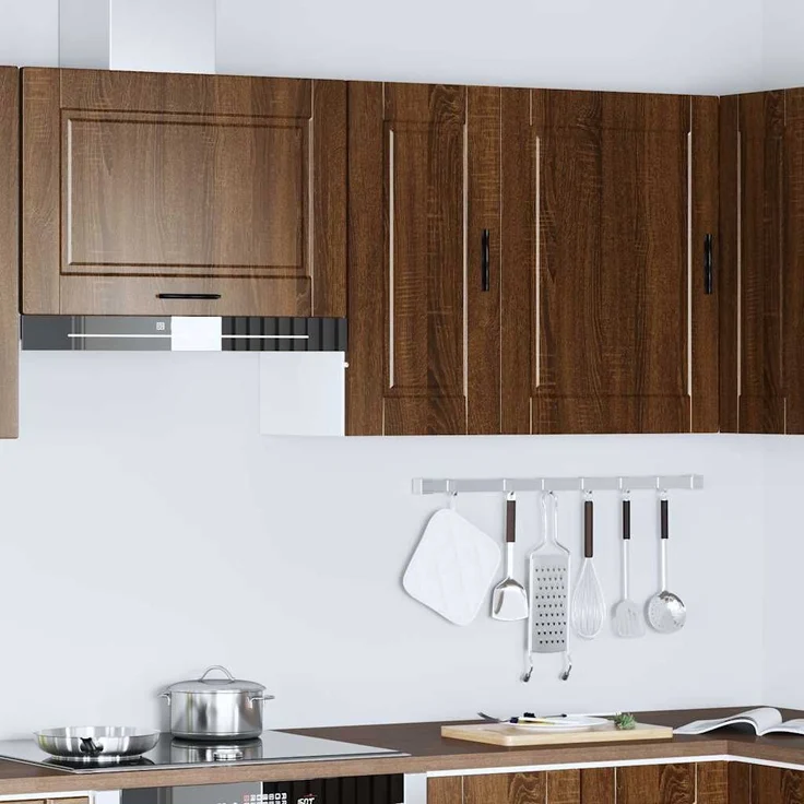 vidaXL Küchen-Hängeschrank Porto Braun Eichen-Optik Holzwerkstoff 854024 – Bild 2