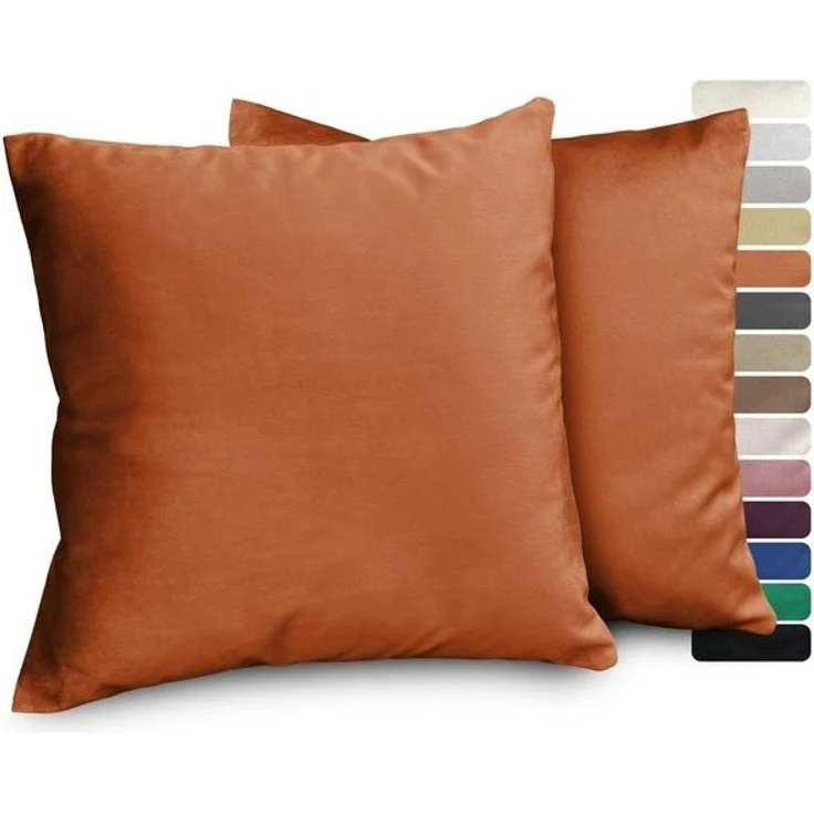 Beautex Kissenhüllen Samt Kissenhüllen 2er Set, Premium Kissenbezug, Sofa- und Dekokissen, (2 Stück) – Bild 4