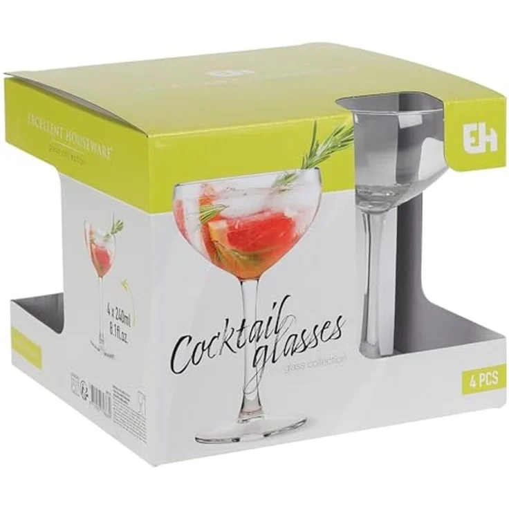 Annastore Cocktailglas 4-tlg. Set Cocktailgläser 270 ml - Longdrinkgläser Cocktail Gläser, 4-tlg, Spülmaschinenfest – Bild 4