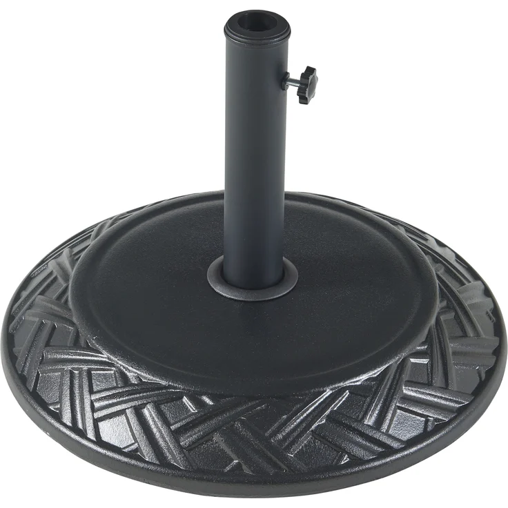 Sonnenschirmständer Bisegna Beton Ø50x7cm Schwarz 25 kg [casa. pro] – Bild 5