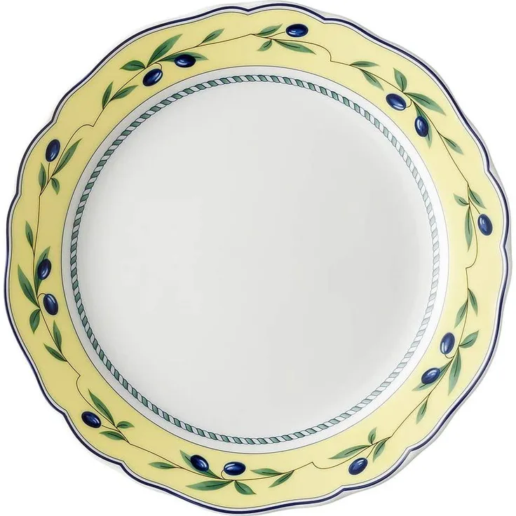 Hutschenreuther Maria Theresia Frühstücksteller mit Fahne, Medley Valdemossa, Porzellan, 21 cm, 10021
