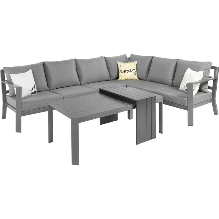 Primaster Lounge Set Elbasan Alu Garten Gartenlounge Essgruppe Sitzgruppe XXL – Bild 6
