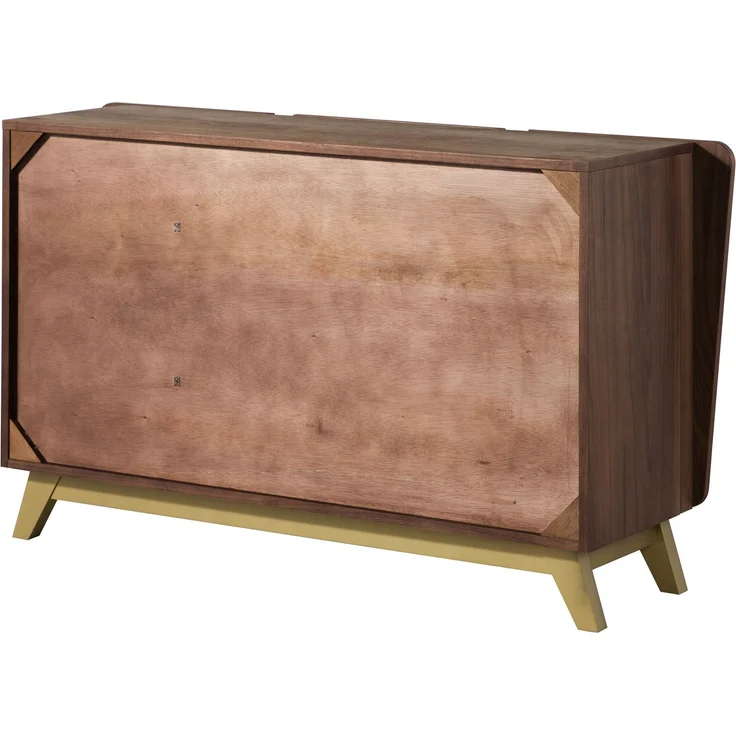 Sideboard Nussbaum-Echtholzfurnier 150 x 45 x 85 braun lackiert BUTTERFLY #108 – Bild 10
