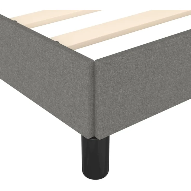 vidaXL Polsterbett, Stoff, 25,0 cm, Dunkelgrau, 120x190 cm – Bild 7