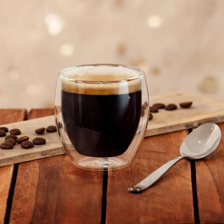 Creano Teeglas Doppelwandige Espresso-Gläser, Borosilikatglas, 6 Gläser – Bild 6