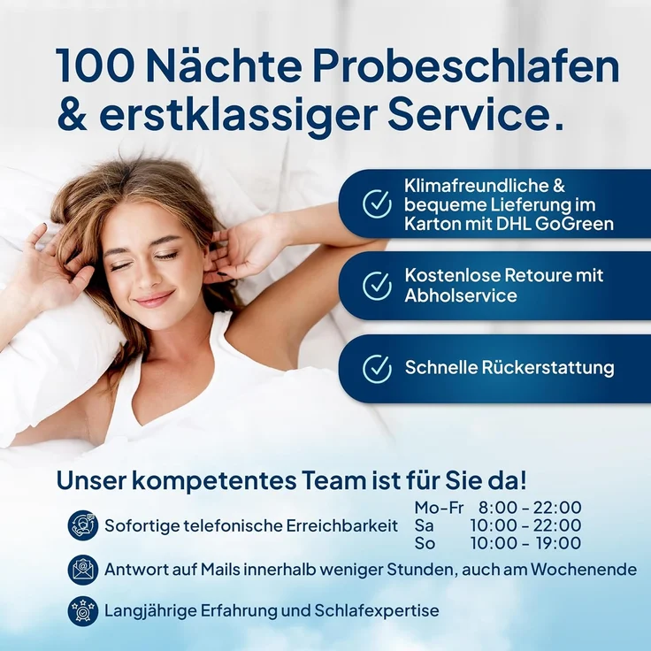 AM Qualitätsmatratzen, Topper Gelschaum, Split Topper mit Memoryschaum, Optimale Druckentlastung, H2, 6 cm hoch, Gelschaum, 160x200 cm – Bild 7