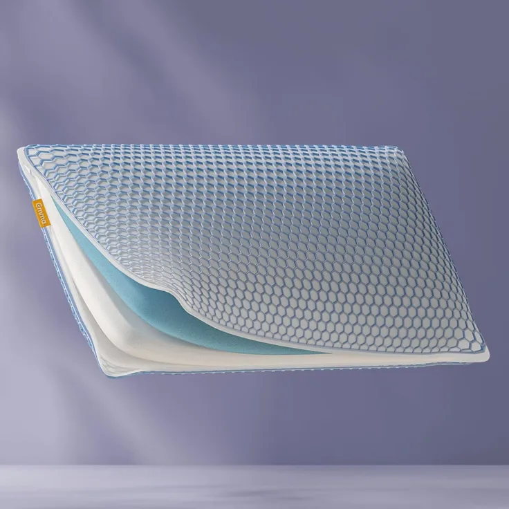 Emma 'Elite' Stützkissen, Höhenverstellbar, ergonomisch, mit AirGrid® Kühlbezug, Atmungsaktiver Memory Schaum, waschbarer Bezug, für alle Schlafpositionen, 70x40 cm