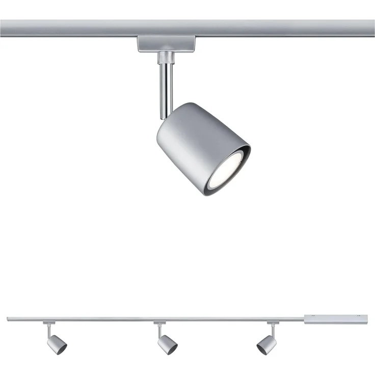 Paulmann 95462 URail Komplettset Cover Basisset Chrom matt ohne Leuchtmittel, max. 10W GU10 – Bild 11