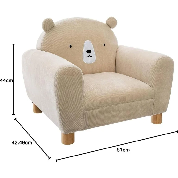 Sessel mit Rückenlehne BÄR, beige – Bild 3