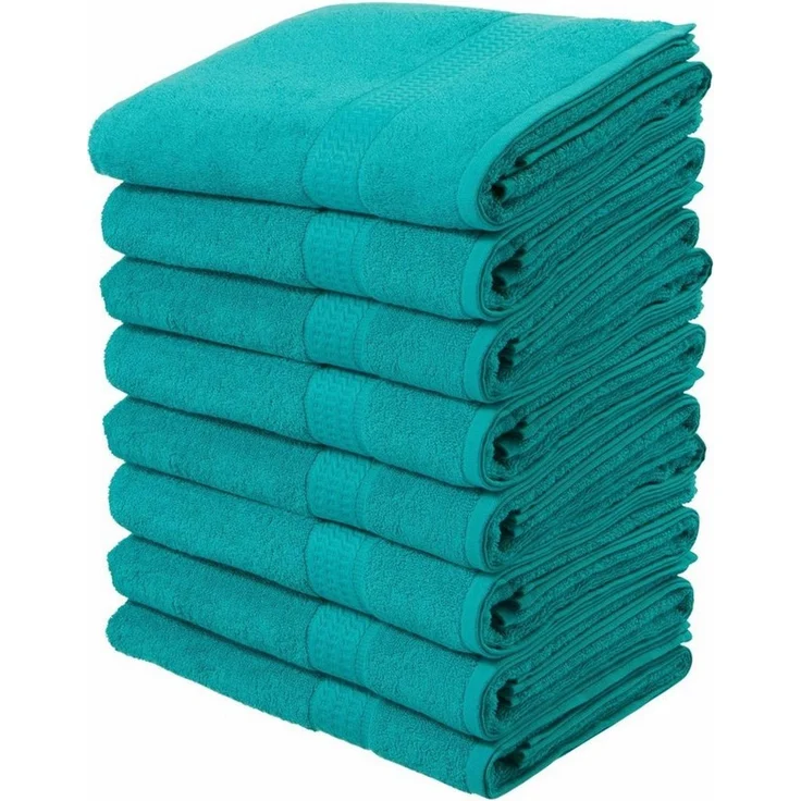 OTTO home Handtücher Juna, als Set und Serie erhältlich, 8 Handtücher, 50x100cm, Walkfrottier (8-St), 8-tlg. Handtuch-Set, 100% Baumwolle, mit Bordüre, Uni-Farben, weich – Bild 5