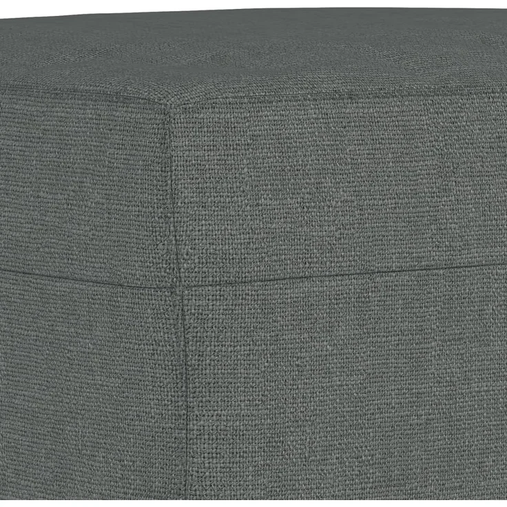 vidaXL Sessel mit Hocker Dunkelgrau 60 cm Stoff 3201144 – Bild 5