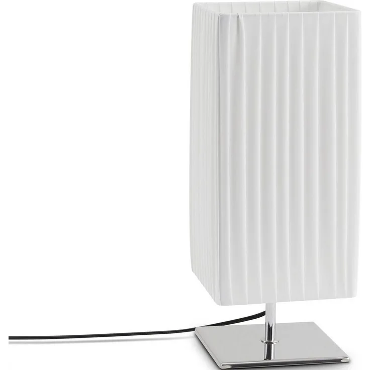 Paco Home Tischleuchte KIRSTEN, ohne Leuchtmittel, LED Wohnzimmer Schlafzimmer Modern Zeitlos Chrome E27