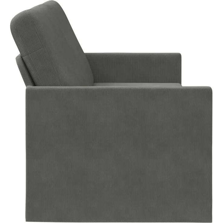 vidaXL 3-Sitzer Sofa Dunkelgrau 220 x 81 x 82 cm Cordstoff 42041167 – Bild 3