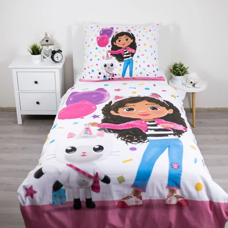 Gabby’s Dollhouse Bettwäsche Set 140 x 200 cm und 70 x 90 cm aus Baumwolle – Bild 2