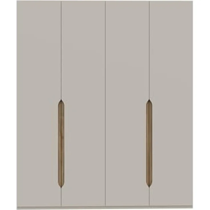 Drehtürenschrank >EDWAL< in sandfarbig / Mauvelle Eiche Dekor - 177,5x210,5x54,2cm (BxHxT) – Bild 1
