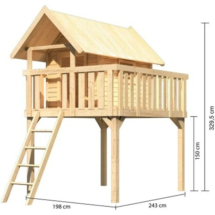 Karibu Stelzenhaus Fidel naturbelassen – Bild 2
