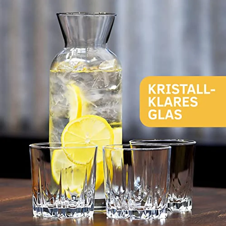 KONZEPT Gläser-Set Wassergläser Trinkgläser Set, Widerstandsfähiges Glas, 6-tlg, 6/12Set, 300ml, für Saft, Wasser, Cocktails, Gin Tonic, kalte Getränke – Bild 8