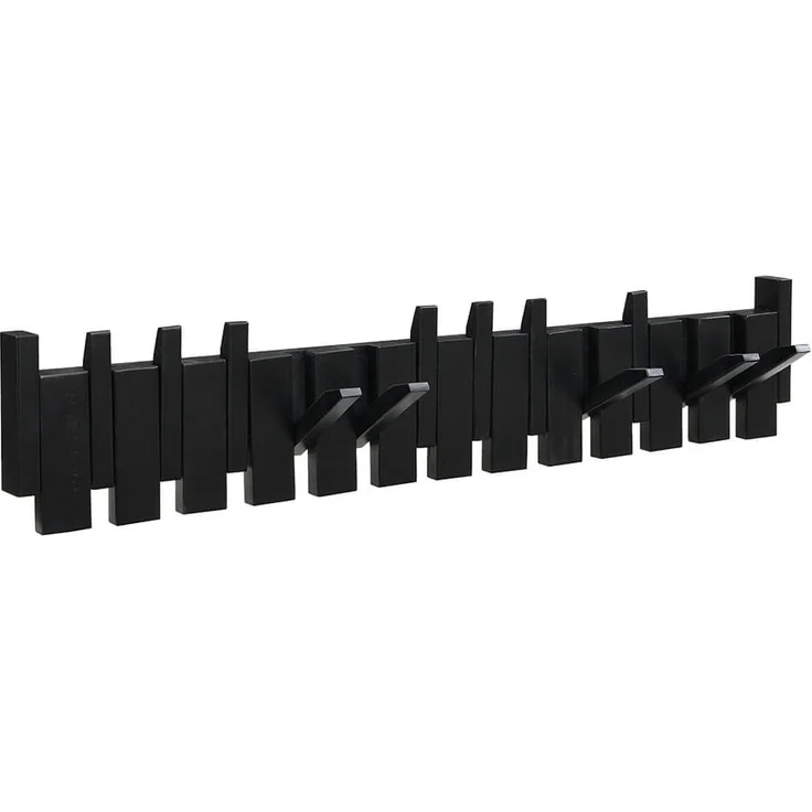 HOME DELUXE Garderobenleiste PORTE Schwarz- 80 x 15 cm – Bild 4