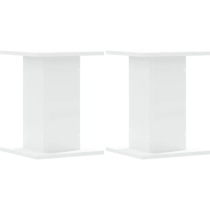 vidaXL Pflanzenständer 2 Stk. Weiß 30x30x40 cm Holzwerkstoff 3307846 – Bild 1