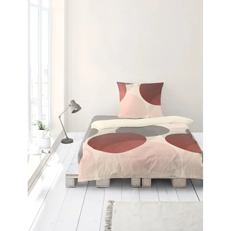 Bierbaum 6155_12 Feinbiber-Bettwäsche , Designed in Germany, 155x220 cm + 80x80 cm, kiesel – Bild 3