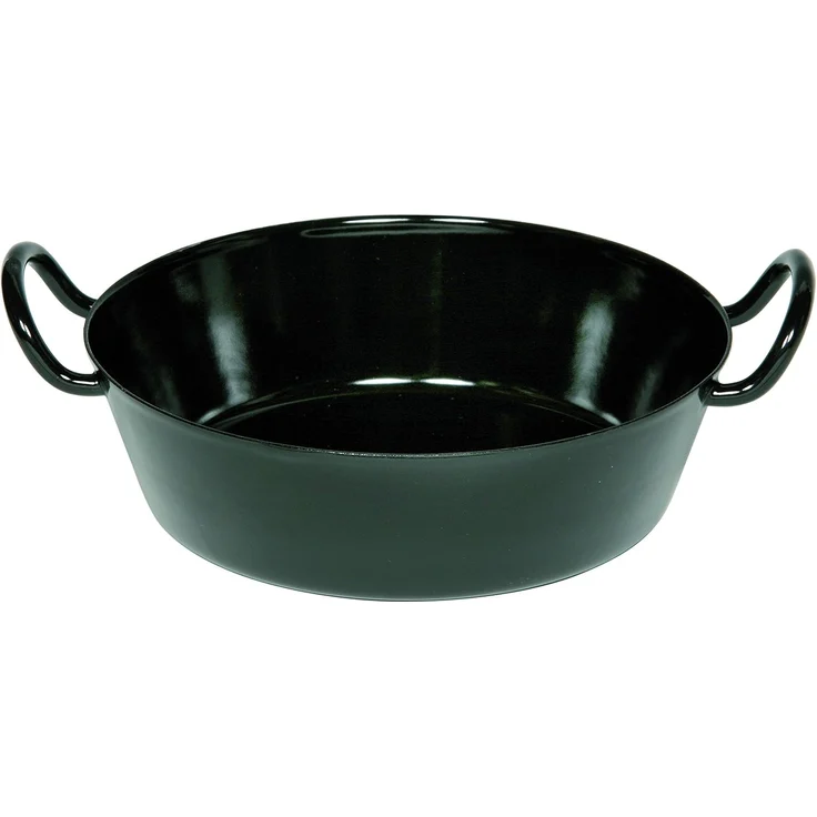 Riess Schnitzelpfanne 28cm Schwarzemail – Bild 1