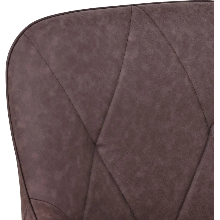 HOMAVO Esszimmerstuhl 2 Stück mit Armlehnen Lederlook Braun 57x62x87cm, YZ3 – Bild 7