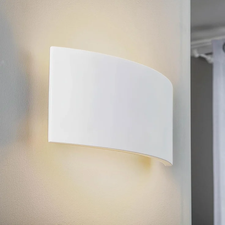 Lindby Wandleuchte Naike, Gips Weiß IP20, 2 x 20 W – Bild 3