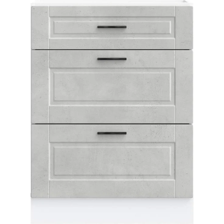 vidaXL Küchenunterschrank Porto Betongrau Holzwerkstoff 854263 – Bild 4