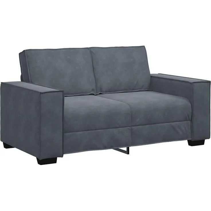 vidaXL 2-Sitzer-Sofa Dunkelgrau 160x78x84 cm Samt 4105011 – Bild 1