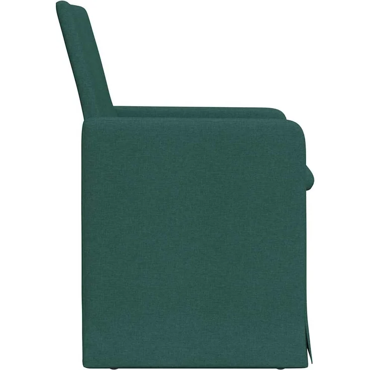 vidaXL Esszimmerstühle 2 pcs Dunkelgrün 57 x 67 x 95 cm Stoff 42017908 – Bild 4