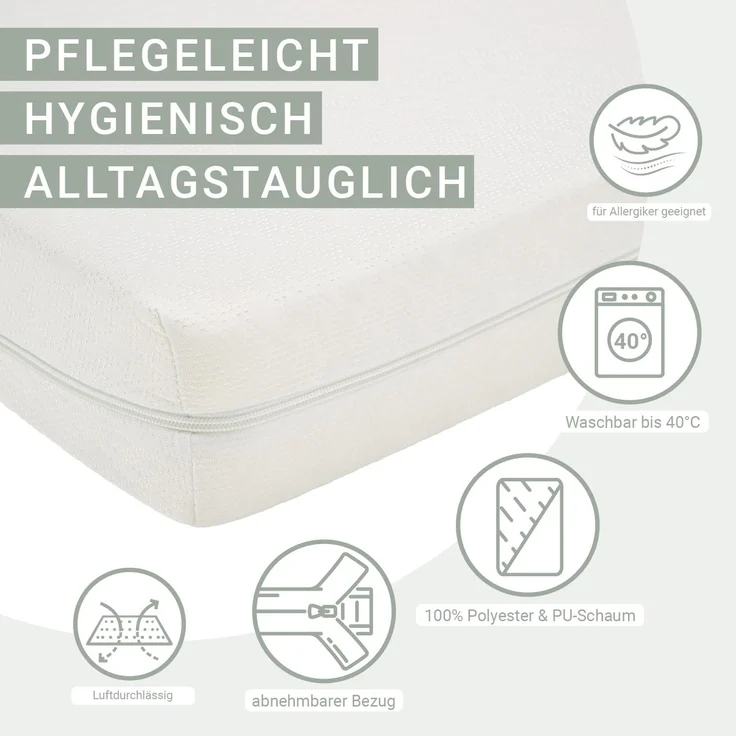 Komfortschaummatratze H2 140x200 cm – Bild 4