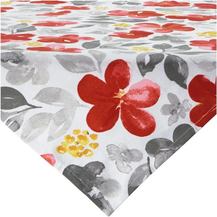 REDBEST Mitteldecke Mitteldecke, Baumwolle Blumen – Bild 5