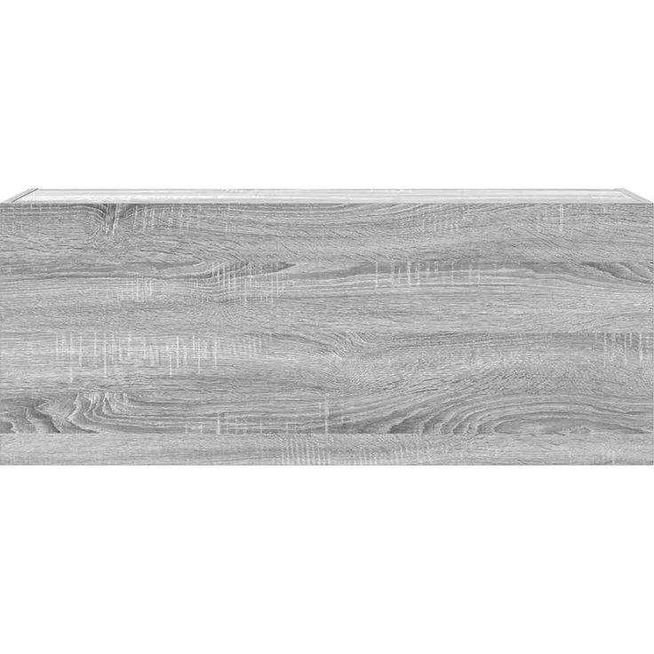 vidaXL Bad-Wandschrank Grau Sonoma 100x25x40 cm Holzwerkstoff 860108 – Bild 5