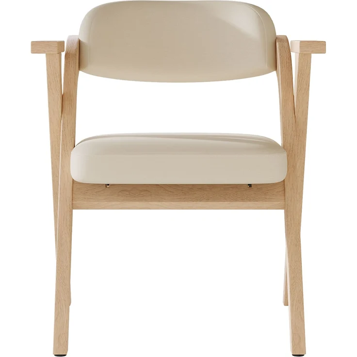 2 klappbare Esszimmerstühle, Esszimmerstühle aus Massivholz, bequem und atmungsaktiv, faltbar und verstaubar, geeignet für Esszimmer, Wohnzimmer, Café, moderner Stil, Leinen, Beige--Beige--64.5x66.5x76cm--YOUDENOVA – Bild 8