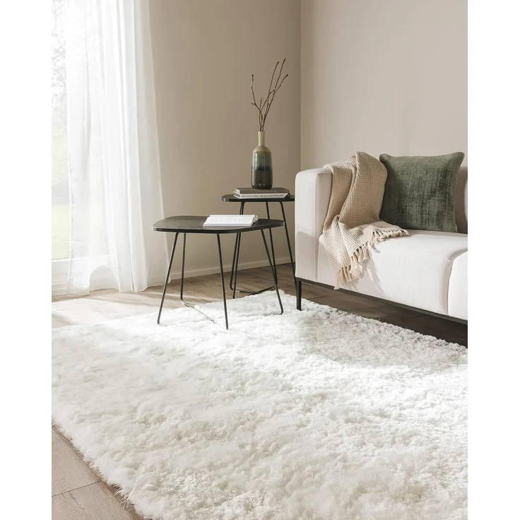 benuta Teppich Whisper, rechteckig, Höhe: 31 mm, Hochflorteppich Wohnzimmer, Schlafzimmer, Esszimmer, Flur, Weich – Bild 1