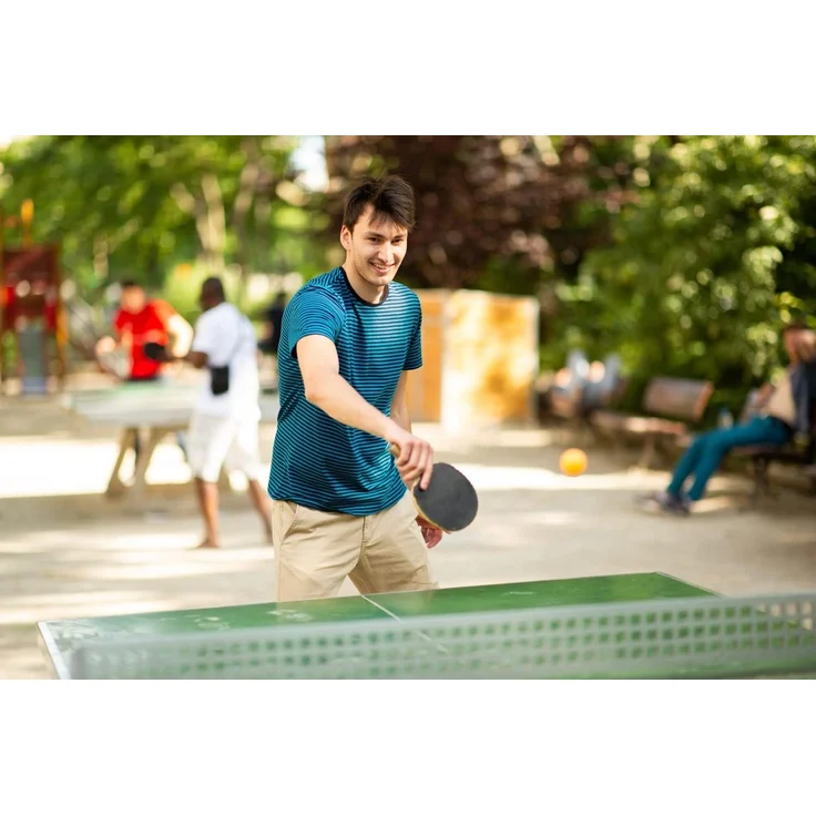 Idena 12-teiliges Tischtennis-Set mit 4 Tischtennisschlägern und 8 Bällen in Weiß und Orange in 3-Stern Qualität, verpackt in einer Tragetasche – Bild 7