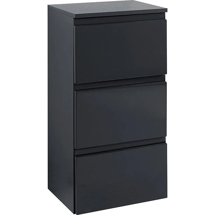 Badschrank, Unterschrank COMO-03, Hochglanz grau, B x H x T ca. : 40 x 79 x 35 cm