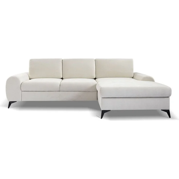 Beautysofa Ecksofa MILAN L großes Designer-Ecksofa mit Schlaffunktion & Bettkasten, Liegefläche 215×140 cm, verstellbare Kopfstützen – Bild 2