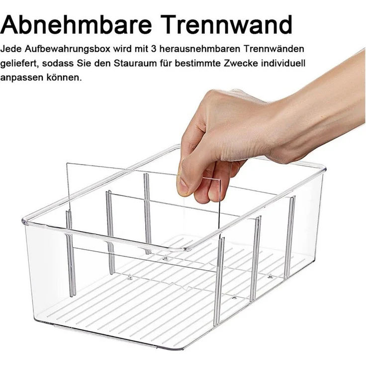 TUWENA Aufbewahrungsbox Vorratsschrank-Organizer und Aufbewahrung, Snack-Organizer (2 St) – Bild 2