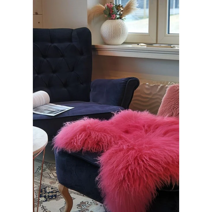 Lammfell Merino Pink Größe: 110-120 – Bild 6