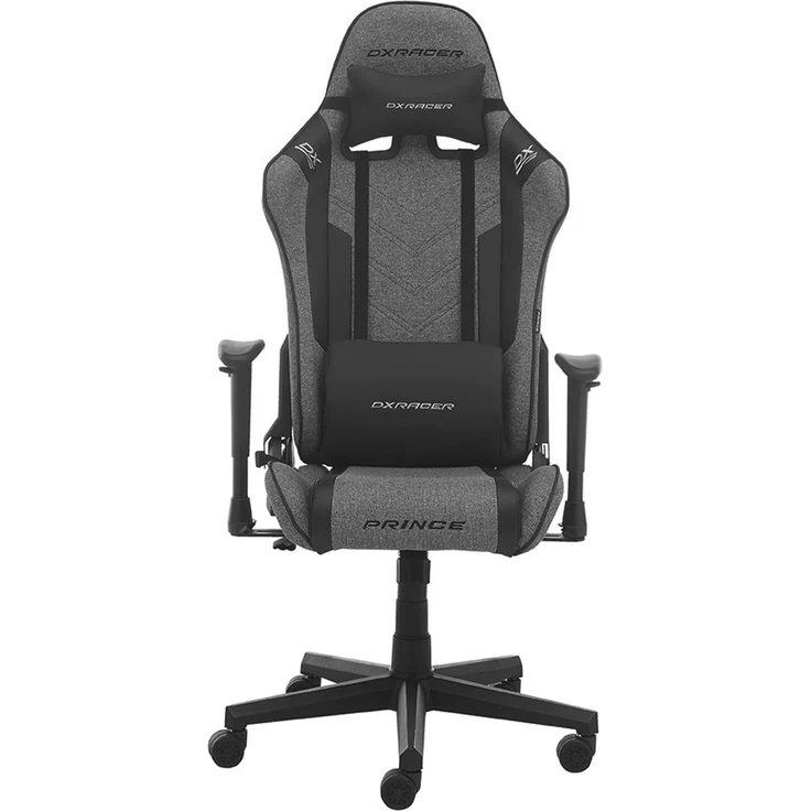 DXRacer PRINCE L Gamingstuhl - Stoff / Grau-Schwarz – Bild 1