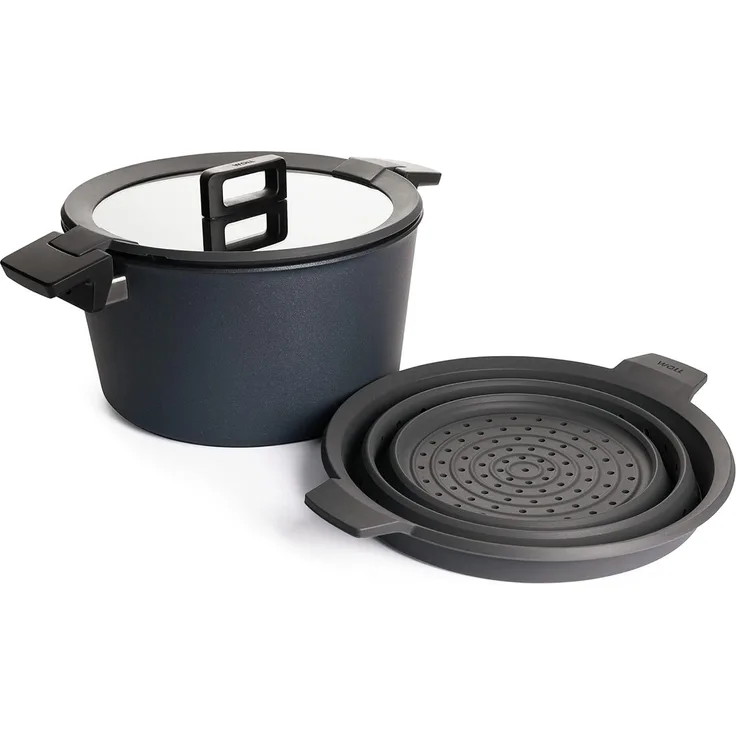 Woll concept plus Gusstopf Ø 28 cm 7,5 Liter mit Siebeinsatz