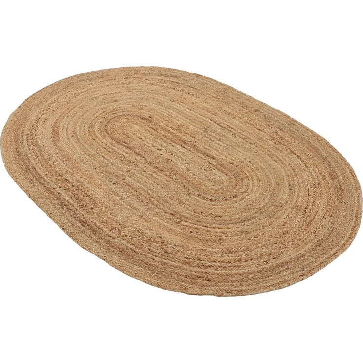 carpetfine Teppich Nele Juteteppich Naturfaser, rund, Höhe: 6 mm, geflochtener Wendeteppich aus 100%Jute, in rund und oval, viele Größen – Bild 3