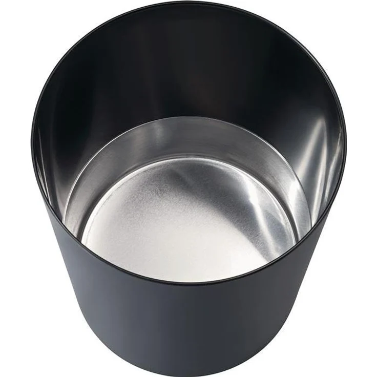 Papierkorb 13 L, H 300 x Ø 245 mm schwer entflammbar Ku. schwarz ZWINGO "" – Bild 2