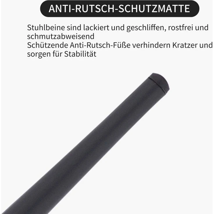 Duhome Barhocker (5168F), Barstühle 2er Set Runde Tresenhocker Samt Bistrohocker mit Fußstütze – Bild 3
